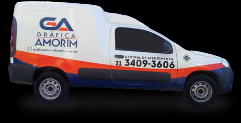 Carro de entrega da Gráfica Amorim